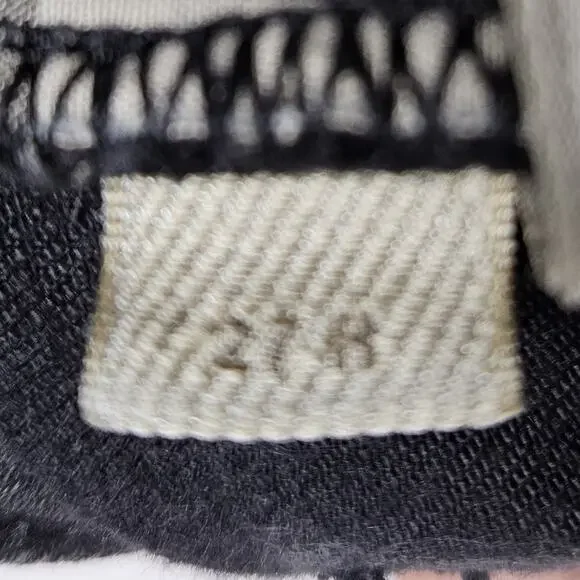 Burberry Brit Stretfield Women 27 Jean Black Denim Skinny Biker Designer Cotton - Picture 14 of 16